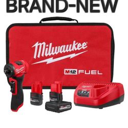 Milwaukee
M12 FUEL 12V Lithium-Ion Brushless Cordless 1/4 in. Right Angle Die Grinder Kit w/ 5.0 Ah & 2.5 Ah Batteries