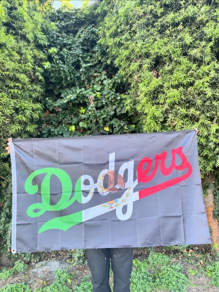 LA Dodgers Black Mexico 3x5 Flag Banner