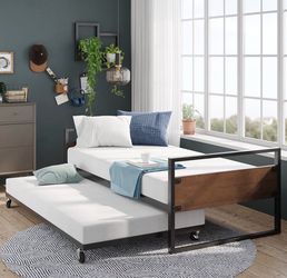Twin over twin trundle bed