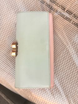 Ted Baker Long Wallet Mint Green and Pink