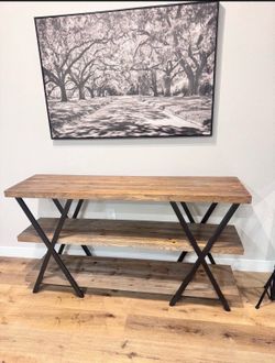Modern Entry Table – Wood Console Table