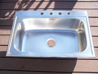 Elkay Parkway 33 in. Drop-in Single Bowl 20-Gauge Stainless Steel Kitchen Sink