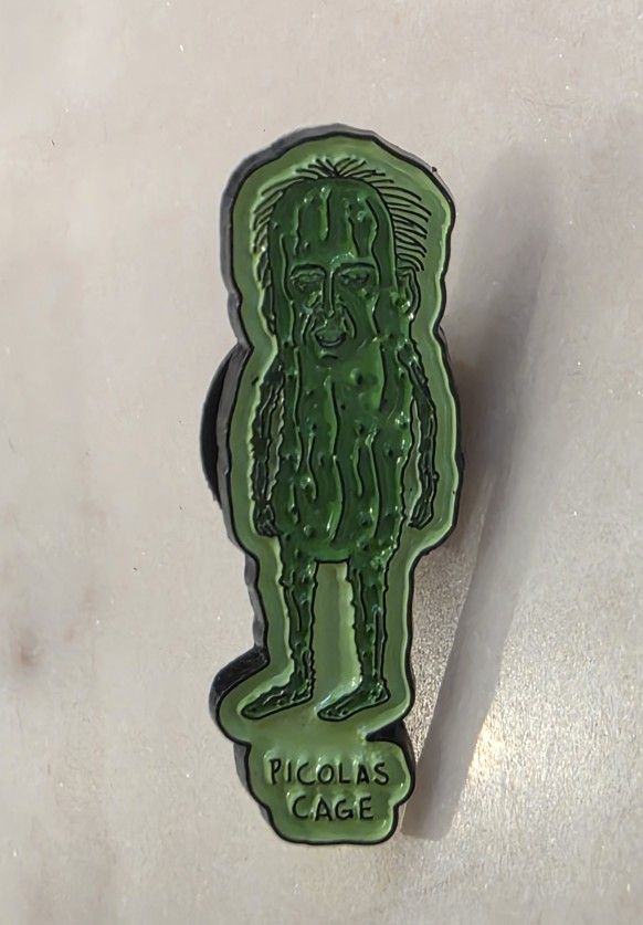 Pickle Picolas Enamel Pin
Nicholas Cage Mashup
