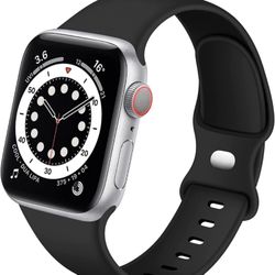 Apple Watch Band 38mms /40 mm iWatch bands women men, Soft Silicone Sport Strap Replacement for Apple Watch Series 3 SE iWatch Series 6 5 4 3 2 1