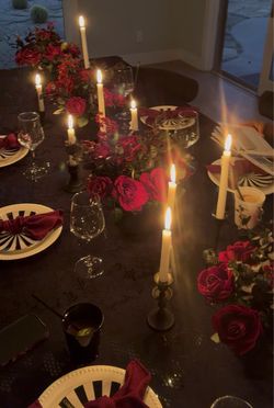 Romantic or Halloween flower centerpieces