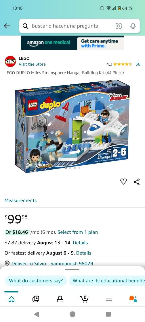 Disney Miles From Tomorrowland Lego Duplo Set 10826