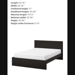 Malm IKEA Queen Bed Frame 