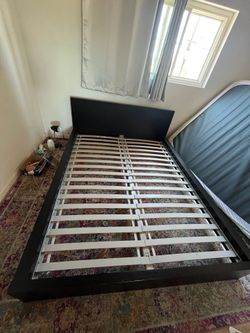 Dark Brown IKEA Bed Frame