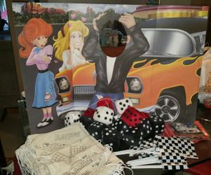 50s/ racecar/ fuzzy dice party supplies