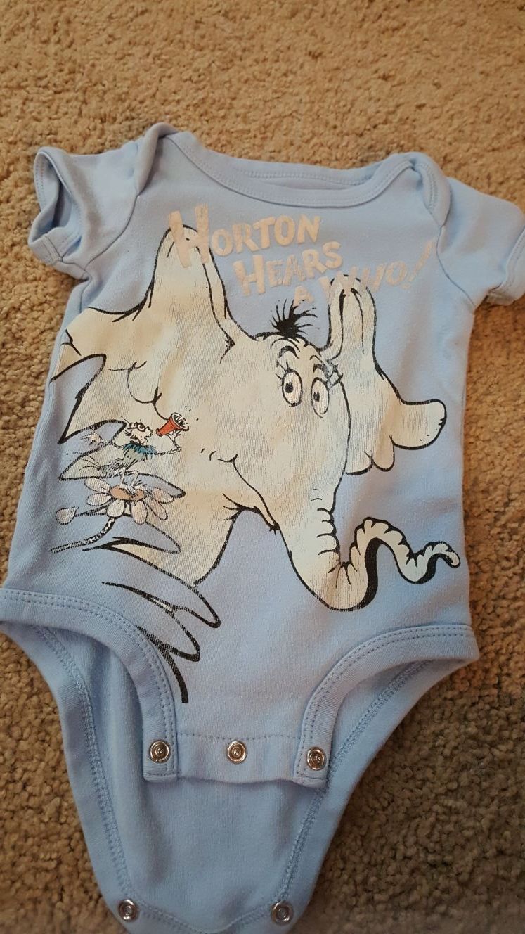 6month Dr Seuss onesie