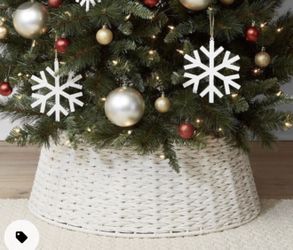 WONDERSHOP 26in ROPE TREE COLLAR Christmas Tree Collar Target WHITE /IVORY