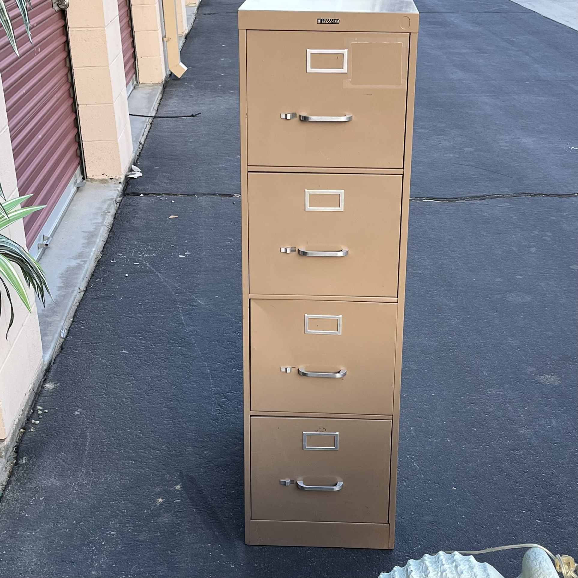 Anderson Hickey Co. Tall 4 Drawer Metal File Cabinet