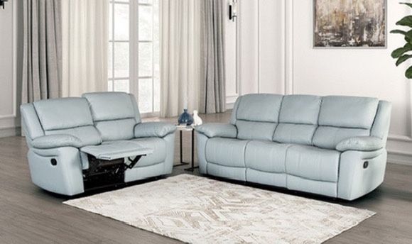 New Luxury Leather Couch And Love Seat At / Free Delivery
