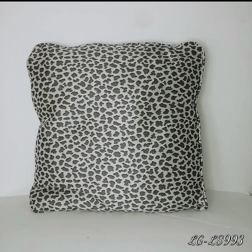 Brown black animal print decorative throw pillow zippered. Size 20x20 in