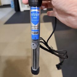 Submersible Aquarium Heater - 100W- For Fresh and Salt Water