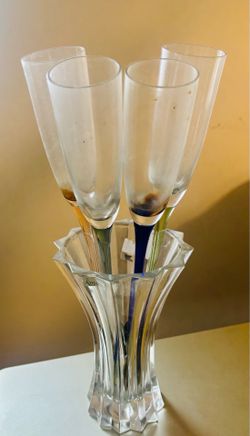 Antique champagne flutes