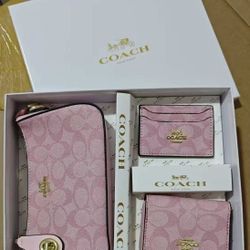 COACH SET Purse & Wallet & Card Holder