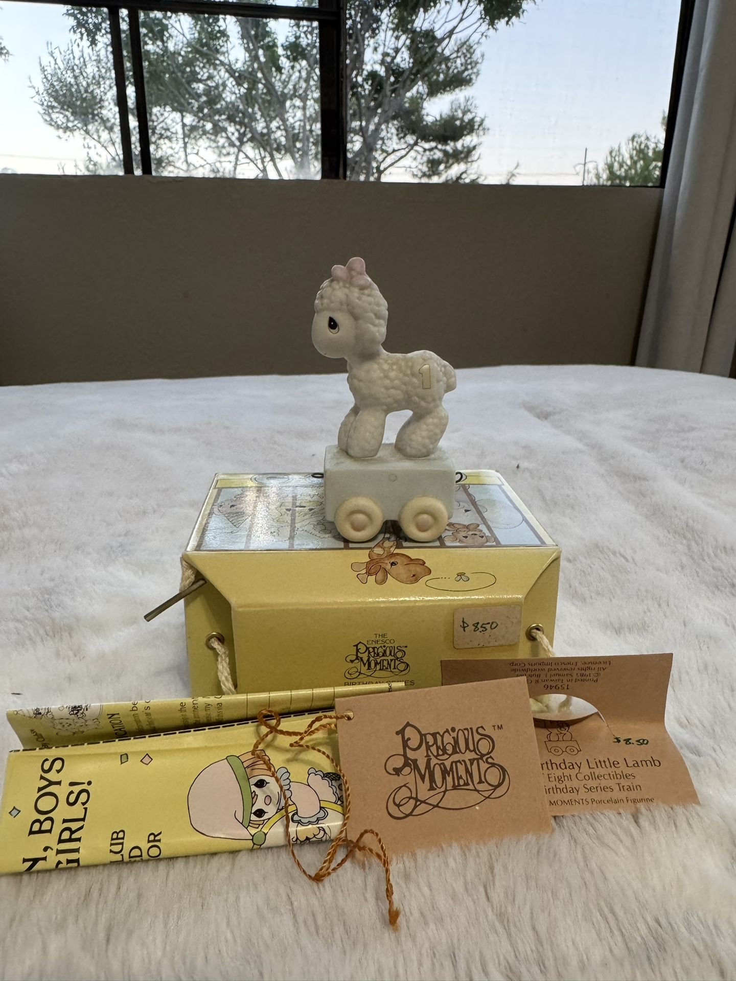 Precious Moments “Happy Birthday Little Lamb” (1985) – 1 Year Old Figurine w/ Box