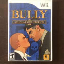 Wii Bully case manual only .
