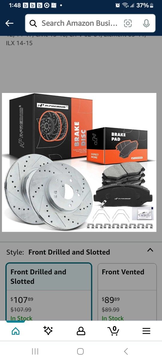 Honda & Acura Front Rotors & Pads