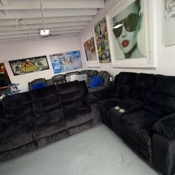 For Sale - Manual Reclining Sofa and Loveseat!!! Ask For Price !!! Preguntar Por Precio 