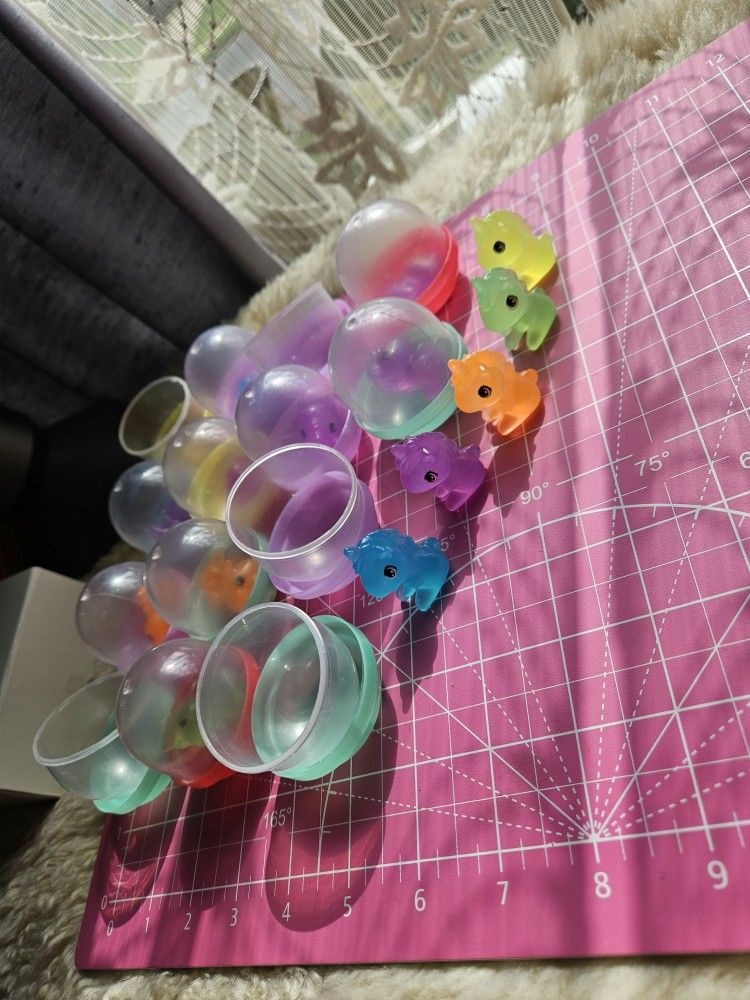 14 Translucent Silicone Coloful Unicorns