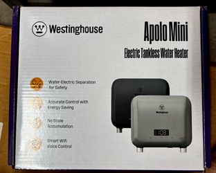 New Water Heater Mini Electric Tankless by Westinghouse - Cabin Trailer Vacation Home Hot Water Anywhere