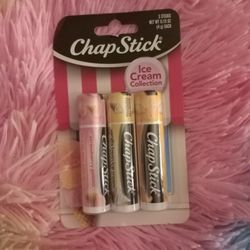 Brand New Chapstick 3pc "Ice Cream Collection" Unopened 