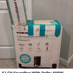 Raineverry 5.1 Channel 400w Sound Bar System 