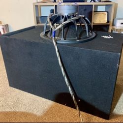 18 Inch PSI Subwoofer And Custom Enclosure
