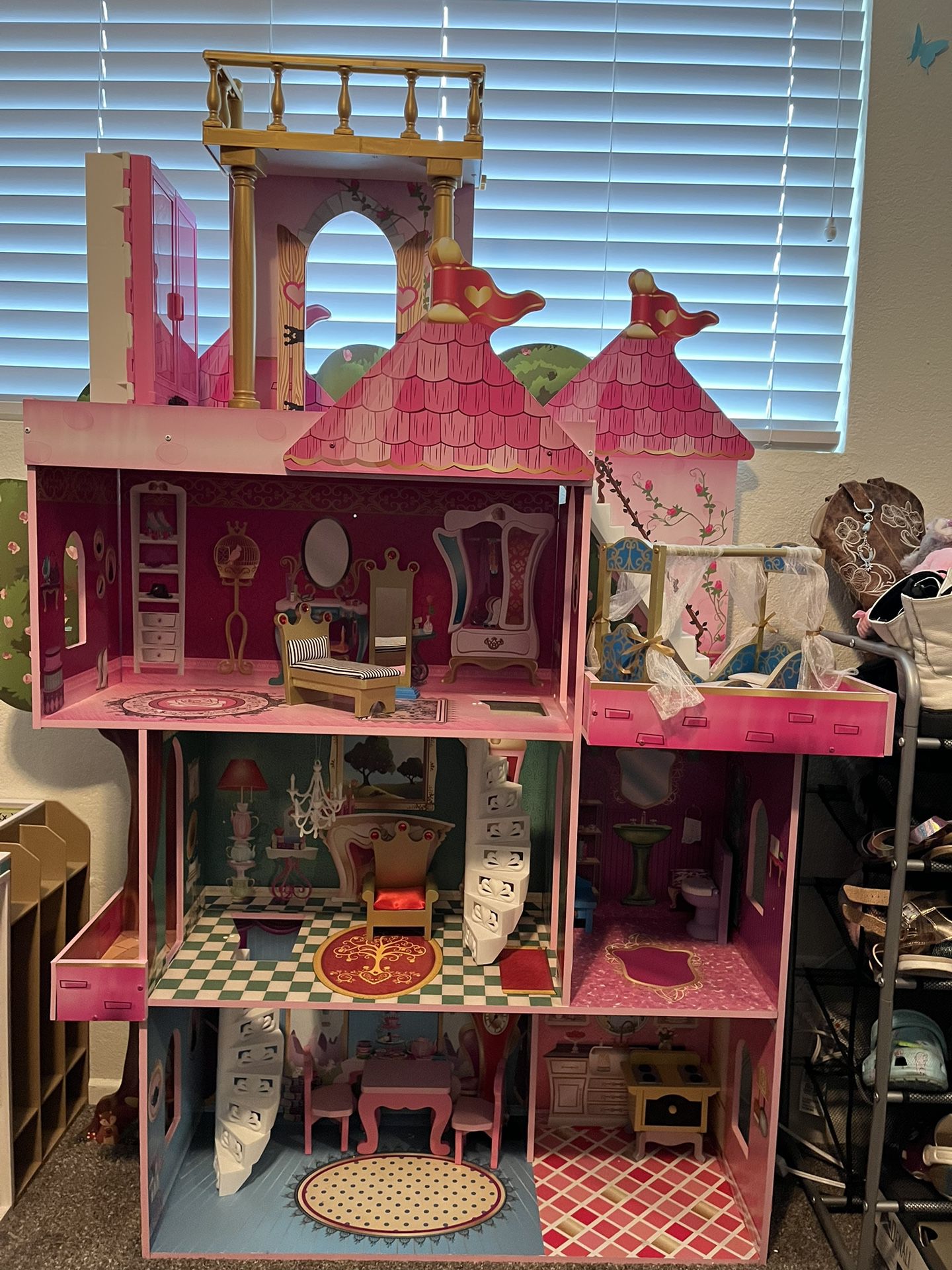 Large Wooden Barbie House