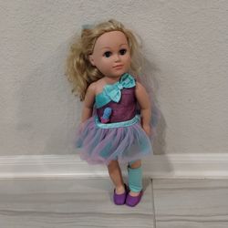 18" doll ballerina with extra Elsa dress Frozen