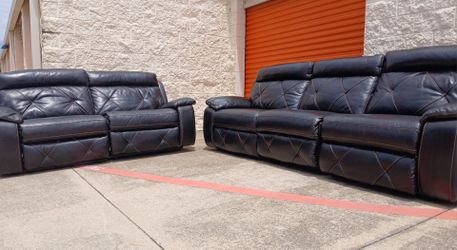 🔥Cindy Crawford Leather Recliners Set