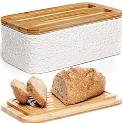 Engraved Ceramic Bread Box