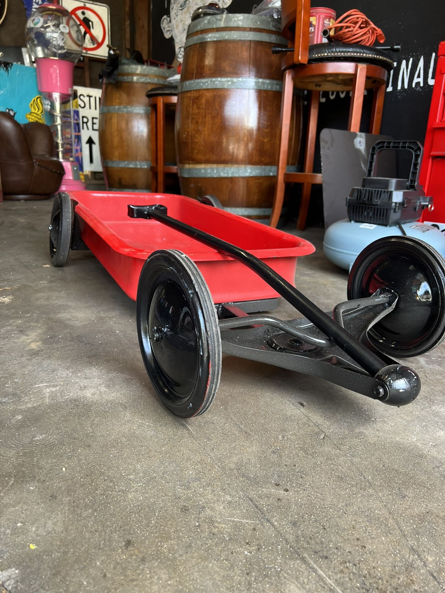 Slammed Radio Flyer Wagon