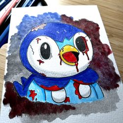 Piplup Pokémon Zombie 