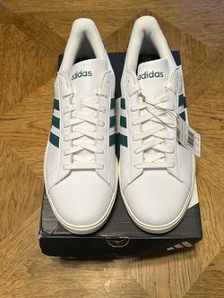Adidas Grand Court Sneakers White Green 12M