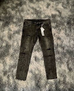 Purple jeans