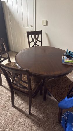 Table and chairs