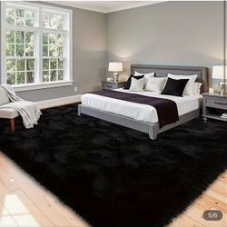 Luxurious Fluffy Large Shag Rug  Ultra Soft, Plush, Fuzzy, Durable 6x9ft new