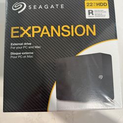 Seagate Expansion 22TB External Hard Drive HDD - USB 3.0, with Rescue Data Recovery Services (STKP(contact info removed)0) 