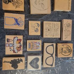 Decorative rubber stamp