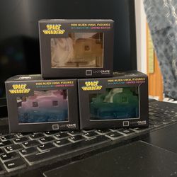 Space Invaders Mini Alien Vinyl Figures Limited Edition - Loot Crate Exclusive