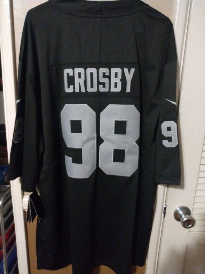 maxx crosby jersey stitched