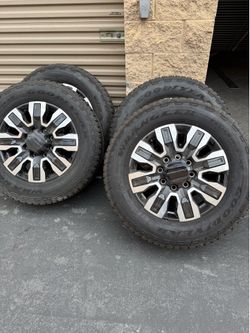 New 2024 GMC Sierra Denali OEM 20” Wheels & Goodyear Wrangler Tires LT275/65R20