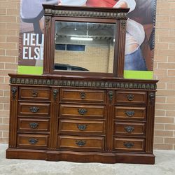 12 drawers Dresser with Mirror