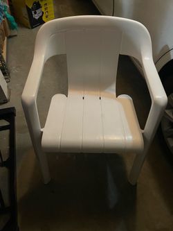 Garden Chair White Weather Proof