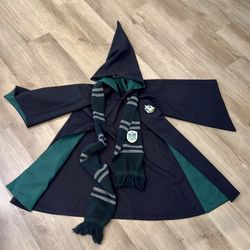 Harry Potter slytherin cape and scarf costume
