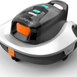Cordless Robotic Pool Vacuum Cleaner,Portable Swimming Pool Vacuum Self-Parking Technology with LED Indicator,Ideal for Above Ground/Flat Pools up to 