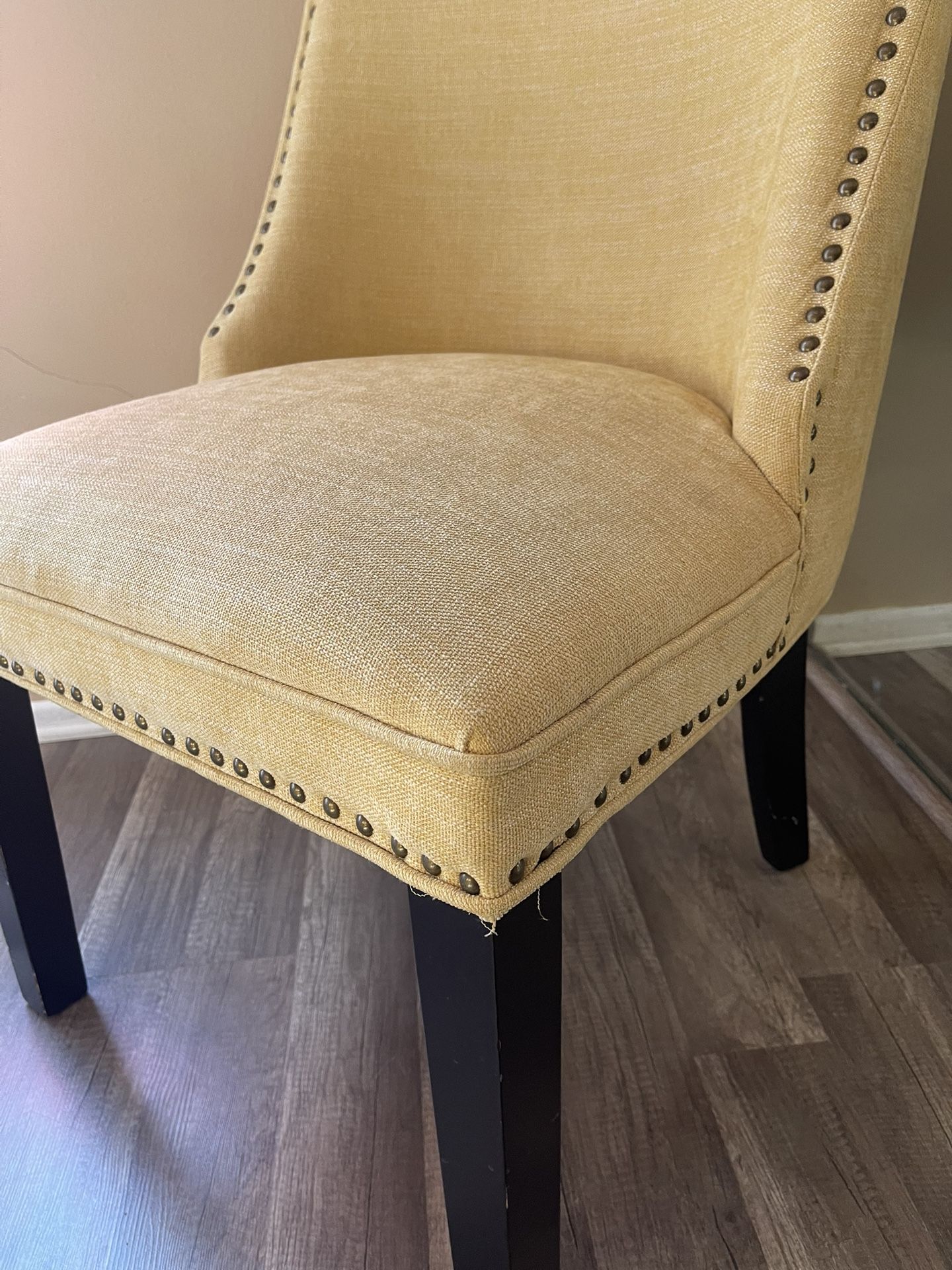 Light yellow Accent Chair Used For Staging $75.00